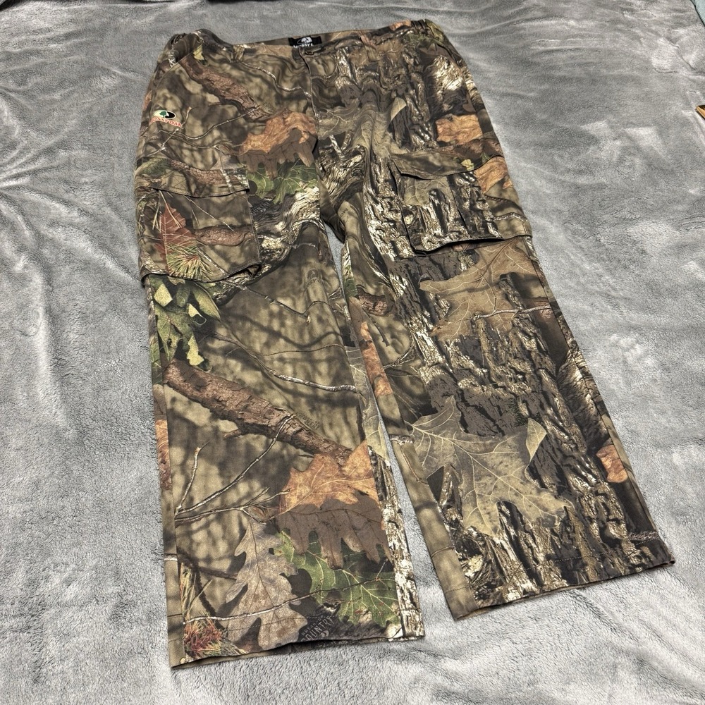 Mossy Oak Mens 40-42 × 32 XL Camo Cargo Pants Outdoor Hunting Break-up Country